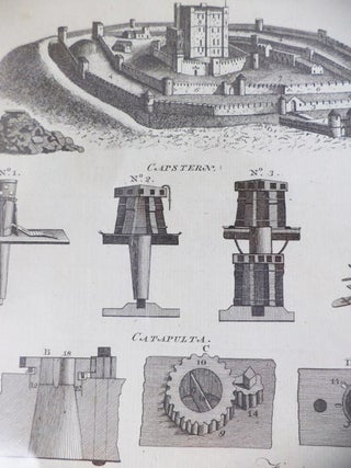 Item #1665530 Four 1773 Georgian Prints: Fortification Plates CXXVII, CXCVII, CXCVIII, CXCIX. A....