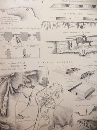 Five 1868 Fortification Prints: Plates 1-5