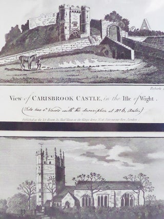 Item #1665567 Two Prints: View of Carisbrook Castles, in the Isle of Wight; Carisbrook Church in...