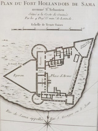 Item #1665741 1747 Plan from Prevost's 'Histoire Generale des Voyages': Plan du Fort Hollandois...