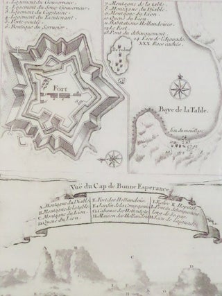 Item #1665759 1747 Plan from Prevost's 'Histoire Generale des Voyages', Three Views: Birds'-Eye...