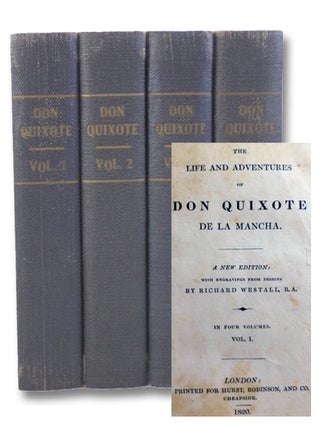 Item #2199848 The Life and Adventures of Don Quixote de la Mancha. A New Edition in Four Volumes....