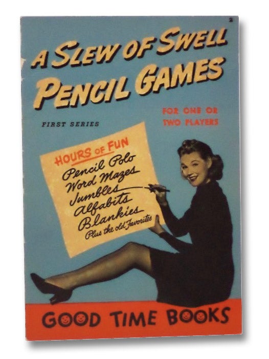 Item #2207064 A Slew of Swell Pencil Games: For One or Two Players (First Series). Harold Hart.