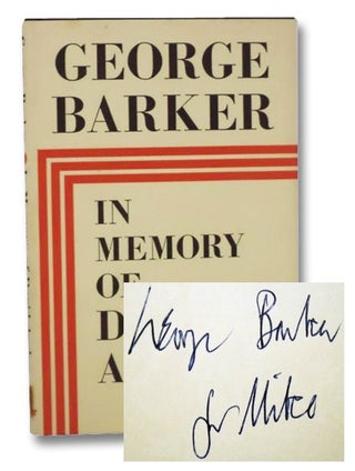 Item #2263256 In Memory of David Archer. George Barker