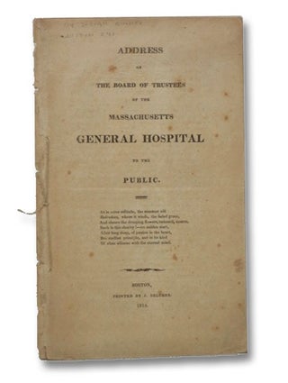 Item #2266071 Address of the Board of Trustees of the Massachusetts General Hospital to the...