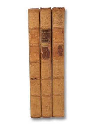 The Decamerone di Messer Giovanni Boccaccio. in Three Volumes. [Decameron]