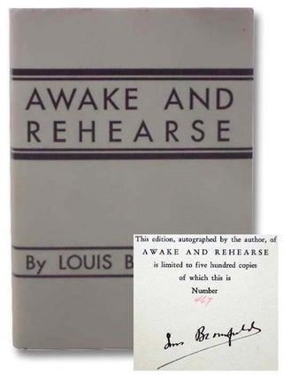 Item #2286117 Awake and Rehearse. Louis Bromfield