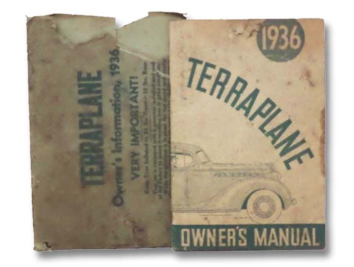 Item #2287966 Terraplane Owner's Manual. Hudson Motor Car Company.