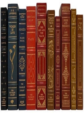 The Franklin Library 100 Greatest Books of All Time, Complete Set with 97 Notes from the Editors