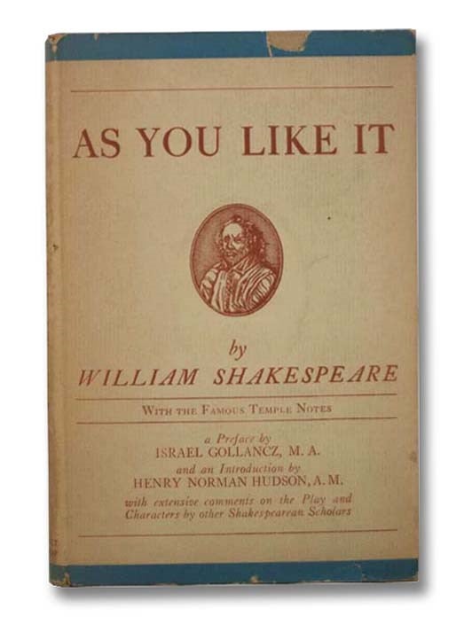 Item #2294749 As You Like It, with the Famous Temple Notes. William Shakespeare, Henry Norman Hudon, Israel Gollancz, C. H. Herfrd.