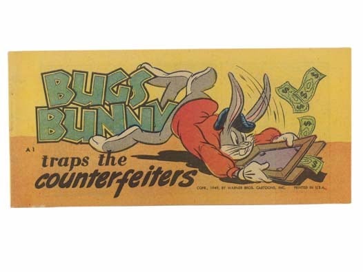 Item #2303839 Bugs Bunny Traps the Counterfeiters (Warner Bros. Cartoons, Bugs Bunny Comic Books A1). Inc Warner Bros. Cartoons.