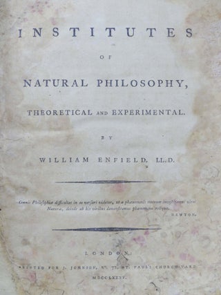 Institutes of Natural Philosophy, Theoretical and Experimental