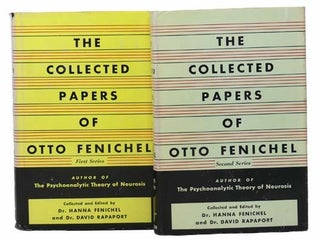 Item #2304590 The Collected Papers of Otto Fenichel, in Two Volumes: First Series; Second Series....