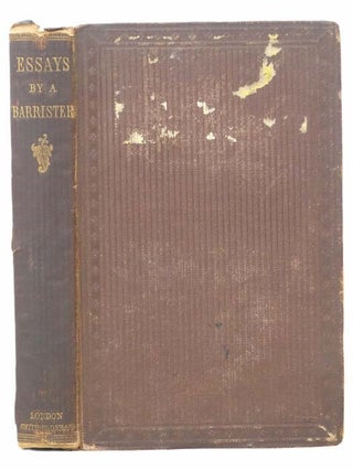 Item #2305047 Essays. A Barrister, James Fitzhugh Stephen