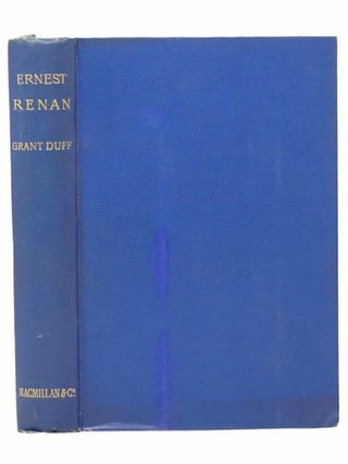 Item #2305176 Ernest Renan: In Memoriam. Sir Mountstuart E. Grant Duff