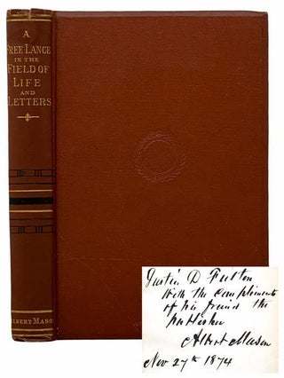 Item #2307961 A Free Lance in the Field of Life and Letters. William Cleaver Wilkinson