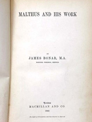 Malthus and His Work