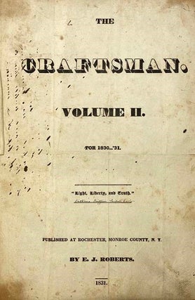The Craftsman Volume II. [2] For 1830…’31. [1831]