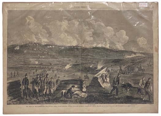 Item #2310945 The Army of the Cumberland--The Fourth Corps, Under General Gordon Granger, Storming Missionary Ridge--Sketched from the Left of the Line by Mr. Theodore R. Davis. [Woodcut]. Harper's Weekly.