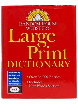 Item #2312699 Random House Webster's Large Print Dictionary. Random House