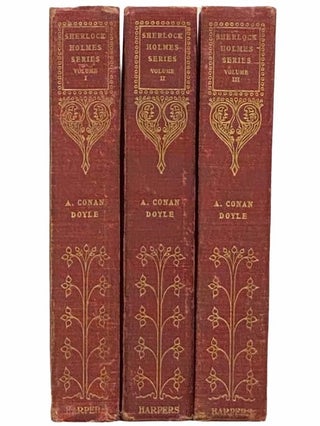 Item #2312762 Stories of Sherlock Holmes, in Three Volumes: A Study in Scarlet; The Sign of the...