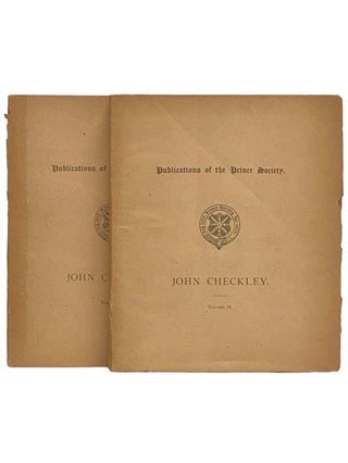 Item #2323321 John Checkley; or the Evolution of Religious Tolerance in Massachusetts Bay....