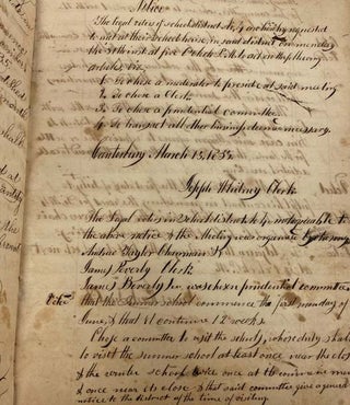 March 1830 - March 1849 Administrative Record Book for Canterbury, New Hampshire's School District No. 4