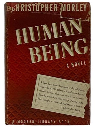 Item #2324789 Human Being (The Modern Library, No. 74). Christopher Morley