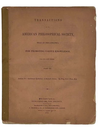 Item #2326613 Transactions of the American Philosophical Society, Held at Philadelphia, For...