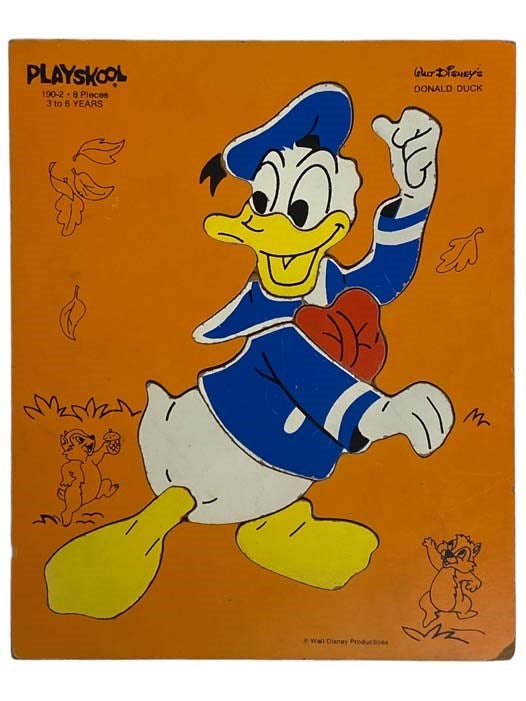 Item #2327839 Playskool 8 Piece Donald Duck Wooden Puzzle, 190-2, Ages 3 to 6 Years. Playskool.