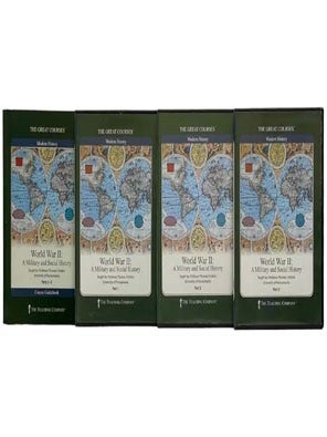 Item #2327882 World War II: A Military and Social History, in 3 Parts, Plus Guidebook (The Great...