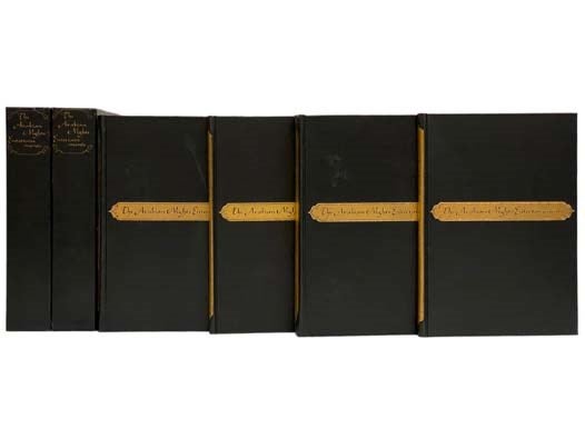 Item #2328093 The Arabian Nights Entertainments, in Four Volumes: Containing Sixty-Five Stories Told by Shahrazade the Sultaness to Divert Shahryar the Sultan from the Execution of a Vow He Had Made to Avenge the Disloyalty of His First Sultaness; and Containing a Better Account of the Customs, Manners and Religion of the Eastern Nations Than is to Be Met with in Any Edition Hereto Published; Because the Text is One Which Sir Richard Burton Himself Desired to Own: the Definitive and All-Inclusive Burton Translation with the Addition of the Notes upon the Text Prepared by Those Scholars Who Had Previously Translated the Text into English from the Arabic, Notably Henry Torrens & Edward Lane & John Payne; and It Is Embellished with Miniature Paintings Made by Arthur Szyk. Sir Richard Burton, Henry Torrens, Edward Lane, John Payne.
