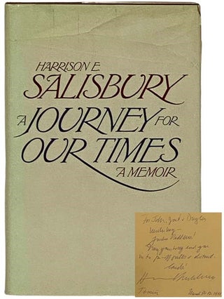 Item #2330225 A Journey for Our Times: A Memoir. Harrison E. Salisbury