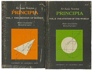Item #2330491 Principia, in Two Volumes: Vol. I: The Motion of Bodies; Vol. II: The System of the...