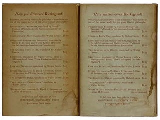 Either/Or: A Fragment of Life, in Two Volumes