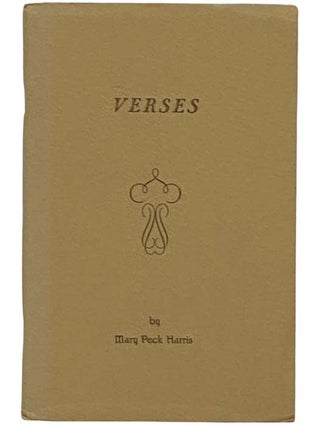 Item #2331057 Verses. Mary Peck Harris