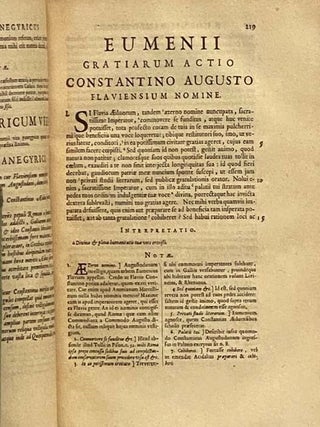 Panegyrici Veteres. Interpretatione et Notis Illustravit Jacobus de la Baune Soc. Jesu. Jussu Christianissimi Regis ad Usum Serenissimi Delphini.