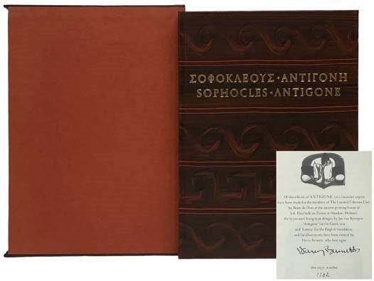 Item #2332199 Antigone: The Greek Text Translated into English Verse. Sophocles, Elizabeth Wyckoff, D. S. Carne-Ross.