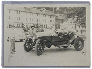 Item #2332217 5 x 7 Black-and-White Photograph of Three Men with Vintage Automobile
