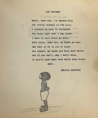 Circa 1930 Typed Poetry Scrapbook