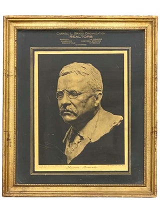 Item #2333150 Photographic Print of G.W. Derujinsky's Bust of Theodore Roosevelt. Theodore Roosevelt