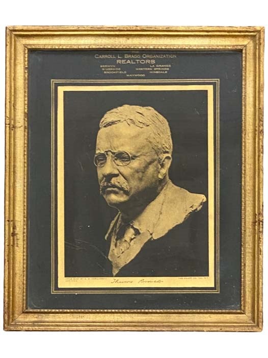 Item #2333150 Photographic Print of G.W. Derujinsky's Bust of Theodore Roosevelt. Theodore Roosevelt.