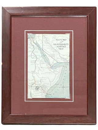 Item #2333154 1909 'Route Map of Mr. Roosevelt's Hunting Trip' Postcard [Roosevelt Tour]...
