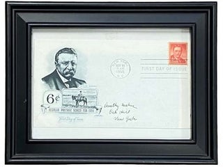 Item #2333155 1955 Theodore Roosevelt First Day Cover with Six Cent Stamp. Theodore Roosevelt