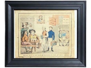 Item #2333553 1830 Hand-Colored Lithograph of a Newly Opened Brewery by John Chappell, Published...