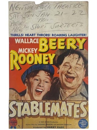 Item #2333597 1938 Stablemates Original Window Card