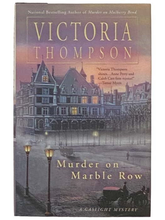 Item #2333856 Murder on Marble Row (Gaslight Mystery). Victoria Thompson.
