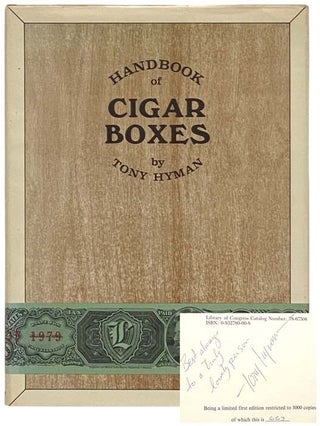 Item #2334330 Handbook of Cigar Boxes. Tony Hyman