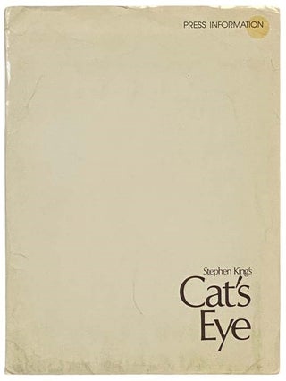 Item #2334736 Stephen King's Cat's Eye 1985 Press Kit Movie Film Publicity Drew Barrymore Dino De...