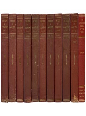 The Book of Knowledge: The Children's Encyclopedia, 10 Volume Set Plus 1940 Annual "The. Holland Thompson, Arthur Mee, Finley.